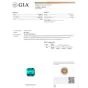 Certified GIA Colombian Emerald Diamond Platinum Three Stone Ring
