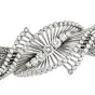 Vintage Diamond 18K White Gold Bypass Mesh Retro Bracelet-Dover Jewelry