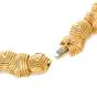 Impressive Vintage Retro Diamond 18K Yellow Gold Platinum Link Collar Necklace