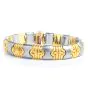 Bvlgari Parentesi 18K Gold Stainless Steel Link Bracelet-Dover Jewelry