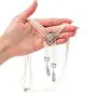 Vintage Diamond Pearl 18K White Gold Filigree Tassel Dangle Drop Necklace