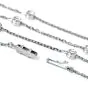 Cartier Love  Screws18K White Gold 46" Long Chain Necklace-Dover Jewelry