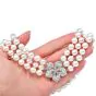 Vintage Diamond Akoya Pearl Platinum Triple Strand Choker Necklace