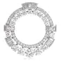 Vintage 5.00cts Diamond Platinum Wreath Brooch Pin