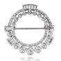 Vintage 5.00cts Diamond Platinum Wreath Brooch Pin