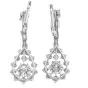 GIA Vintage 5.60 carats Diamond Platinum Teardrop Dangle Earrings
