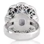 AGL Ceylon Sapphire 13.90cts Diamond Platinum Cocktail Ring