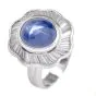AGL Ceylon Sapphire 13.90cts Diamond Platinum Cocktail Ring