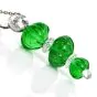 Colombian Emerald Diamond Carvin French Carved Platinum Necklace-Dover Jewelry