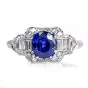 Kashmir AGL GIA No Heat Sapphire 2.53cts Diamond Platinum Ring