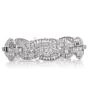 Vintage 17.75cts Emerald-Round Diamond Platinum Luxurious Bracelet