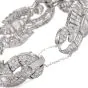 Vintage 17.75cts Emerald-Round Diamond Platinum Luxurious Bracelet