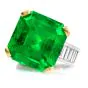 AGL 19.60cts Colombian Emerald Diamond 18K Gold Cocktail Ring|DoverJewelry|