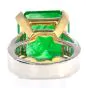 AGL 19.60cts Colombian Emerald Diamond 18K Gold Cocktail Ring|DoverJewelry|