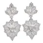 Buccellati Diamond Gold Dangle Drop Omega Clip Earrings