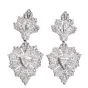 Buccellati Diamond Gold Dangle Drop Omega Clip Earrings