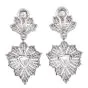 Buccellati Diamond Gold Dangle Drop Omega Clip Earrings