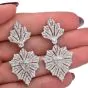 Buccellati Diamond Gold Dangle Drop Omega Clip Earrings