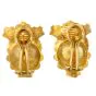 Vintage Buccellati Pearl  18k Gold Stus Clip-On Earrings