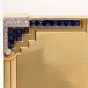 Vintage 14K Yellow Gold Diamond Sapphire Compact Box 115. grams