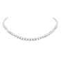 Vintage 11.80cts Diamond Riviera 18K White Gold Tennis Choker Necklace