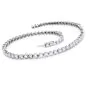 Vintage 11.80cts Diamond Riviera 18K White Gold Tennis Choker Necklace