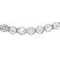 Vintage 11.80cts Diamond Riviera 18K White Gold Tennis Choker Necklace