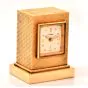 CARTIER Vintage 14K Gold Miniature Traveling Clock