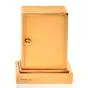 CARTIER Vintage 14K Gold Miniature Traveling Clock