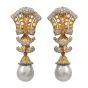 Buccellati Diamond Pearl 18k Gold Drop Earrings