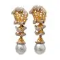 Buccellati Diamond Pearl 18k Gold Drop Earrings