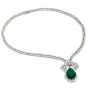GIA 17.18ct Pear Emerald & Diamond 18k Gold Necklace l Dover Jewelry Miami