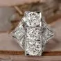 GIA Antique Old European Cut 3.40ct Diamond Platinum Ring l Antique Jewelry l Dover Jewelry 