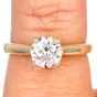 Custom GIA 1.02carat D-VS2 Diamond Engagement Ring-Dover Jewelry