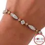 Michael Beaudry 4.30ct Pink Yellow Diamond Platinum Gold Bracelet