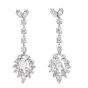 Glamorous 8.10cts Diamond 18K Gold Bridal Dangle Drop Earrings|Dover Jewelry|
