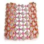Estate Designer Paolo Costagli Sapphire Diamond 18K Pink Gold Statement Cuff Bracelet|Dover Jewelry|