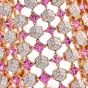Estate Designer Paolo Costagli Sapphire Diamond 18K Pink Gold Statement Cuff Bracelet|Dover Jewelry|