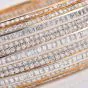 Estate Collectible 31.00ctw Diamond 18K Gold Wide Statement Bangle Bracelet|Dover Jewelry|