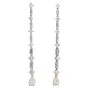 Estate 6.00ctw Diamond 18K Gold Linear Tear Drop Long Earrings|Dover Jewelry|