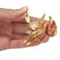 Designer Diamond Ruby Enamel Rabbit 18K Gold Brooch Pin 