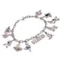 Vintage Nautical Diamond Sapphire Emerald Ruby Charm Bracelet 
