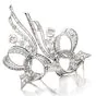 Antique Art Deco Diamond Whimsical Platinum Double Brooch Pin