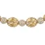Ambrosi Elliptical 20.30cts Diamond 18K Gold 15.5 Inch Choker Necklace