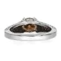 Estate Fancy Brown Yellow Diamond White Gold Engagement Ring
