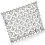 Vintage Diamond Window of Snowflakes Platinum Brooch