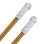 Yuri Ichihashi 3.25ct Diamond 18K Yellow Gold Platinum Woven Tassel Earrings