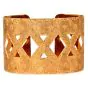 Buccellati Hand-Etched 18K Yellow Gold Open Cuff Bracelet|Dover Jewelry|