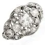 Antique Deco 1.10cts Old European Cut Diamond Platinum Engagement Ring
