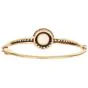 Antique Victorian Opal Diamond 14K Gold Halo Bangle Bracelet  
